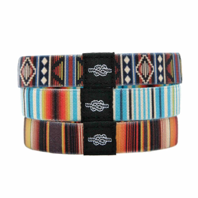 Best hair tie for guys, hair tie for women too, Mexican blanket style